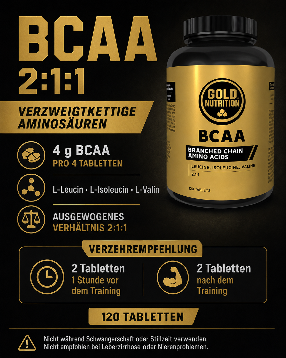 BCAA 120 Tabletten