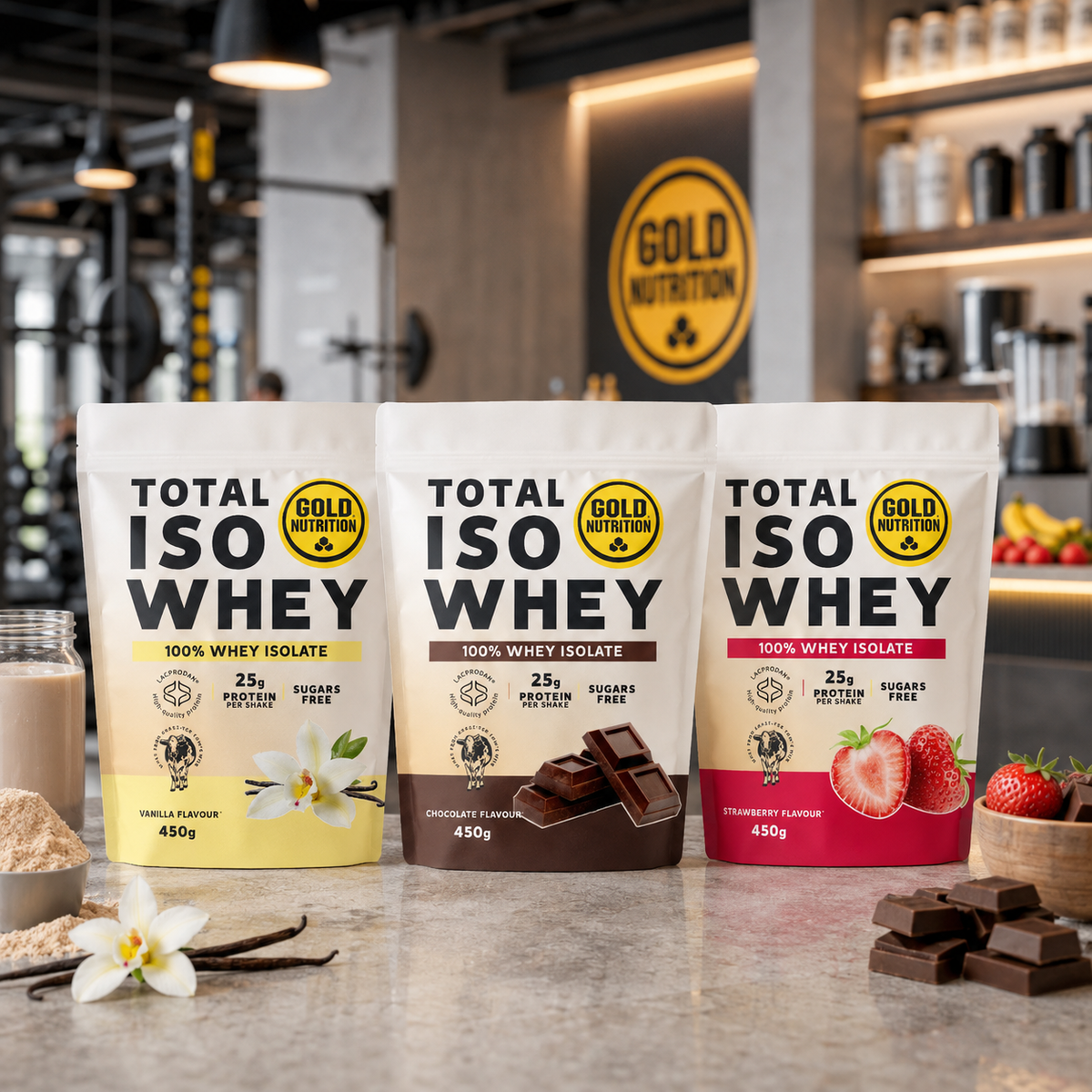 Total ISO Whey 450g | Premium-Proteinergänzung