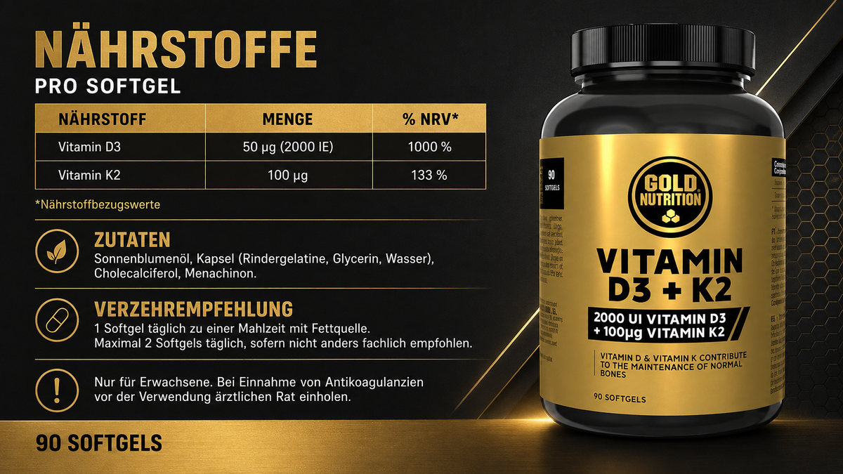 Vitamin D + K2