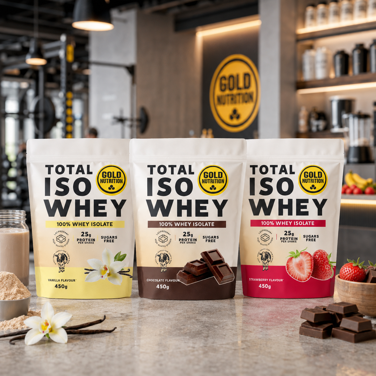 Total ISO Whey 450g | Premium-Proteinergänzung